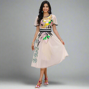 Mely Dress - Hortensias