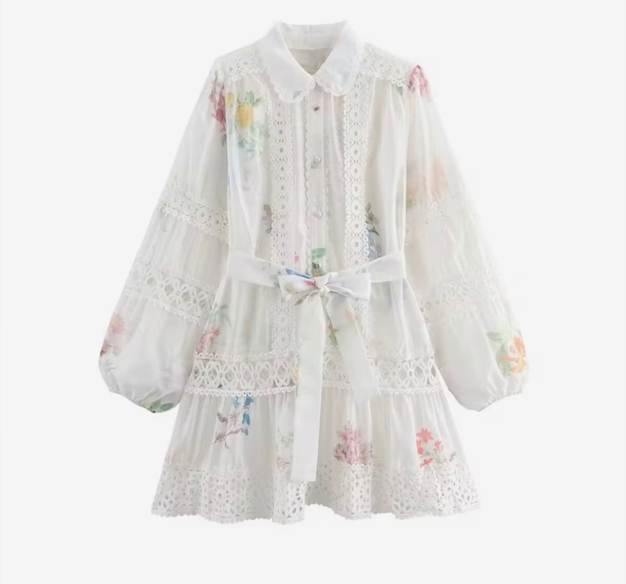 ELOWEN DRESS - Hortensias