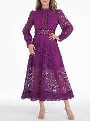 Blossoming Grace Dress - Hortensias