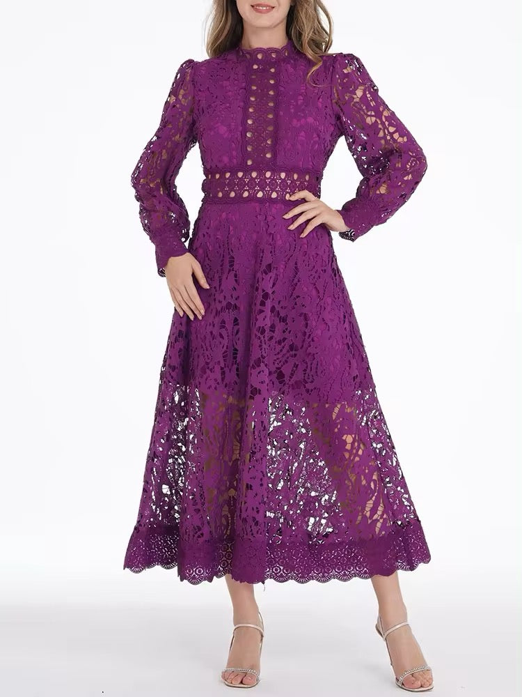 Blossoming Grace Dress - Hortensias