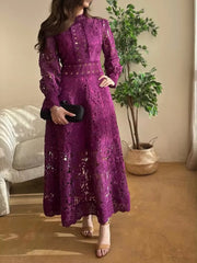 Blossoming Grace Dress - Hortensias