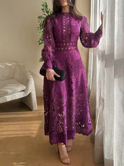 Blossoming Grace Dress - Hortensias
