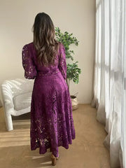 Blossoming Grace Dress - Hortensias