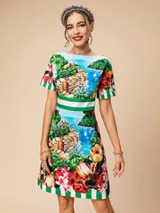 Citadella Dress - Hortensias