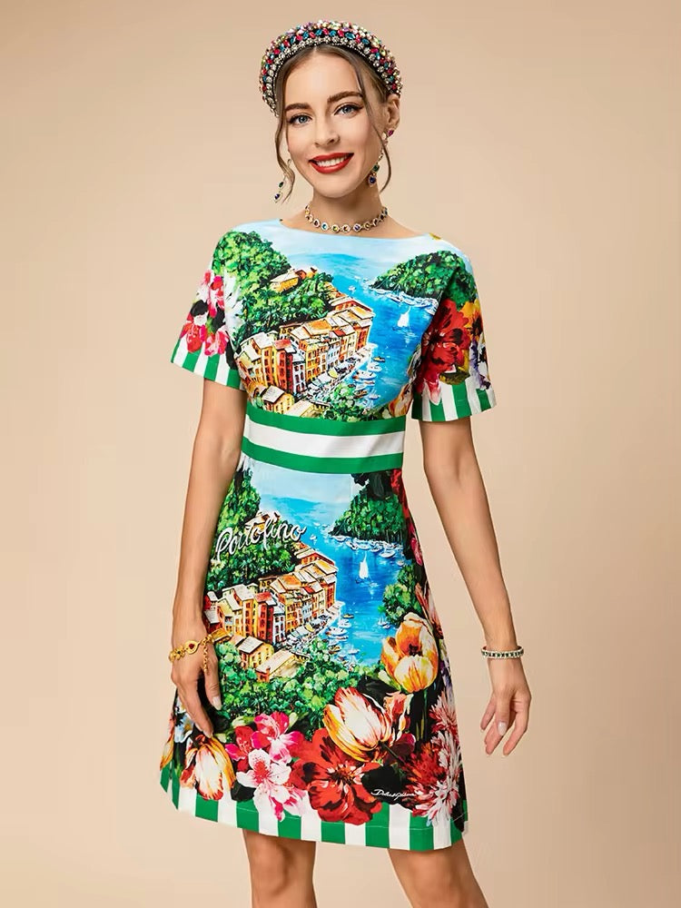 Citadella Dress - Hortensias
