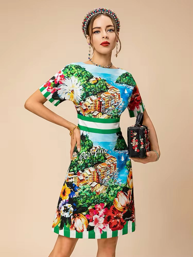 Citadella Dress - Hortensias