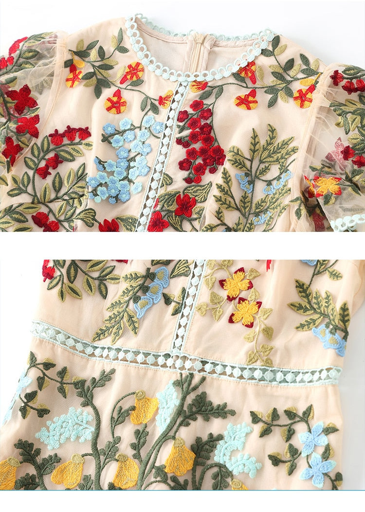 Valeria Dress - Hortensias