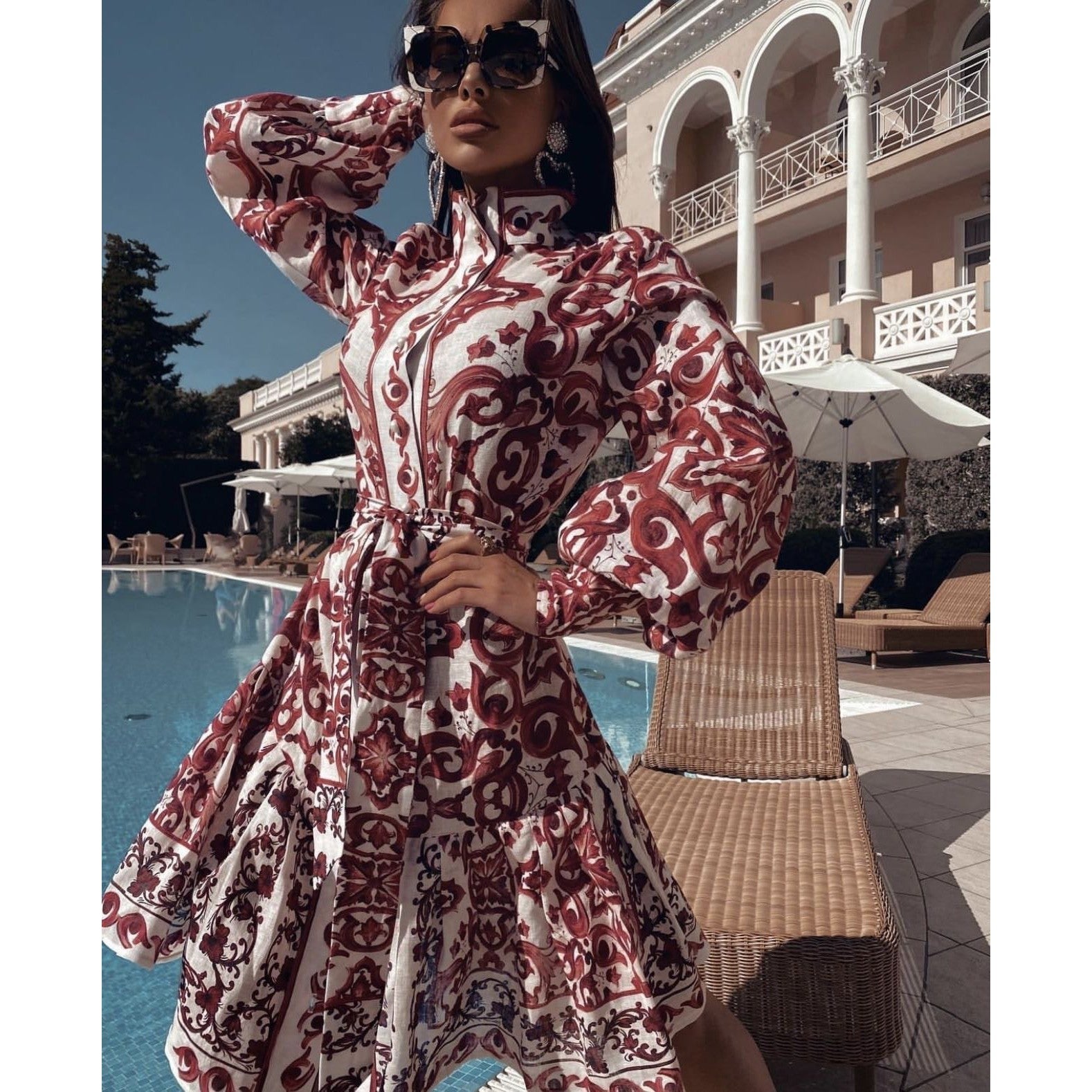Rosalia Dress - Hortensias