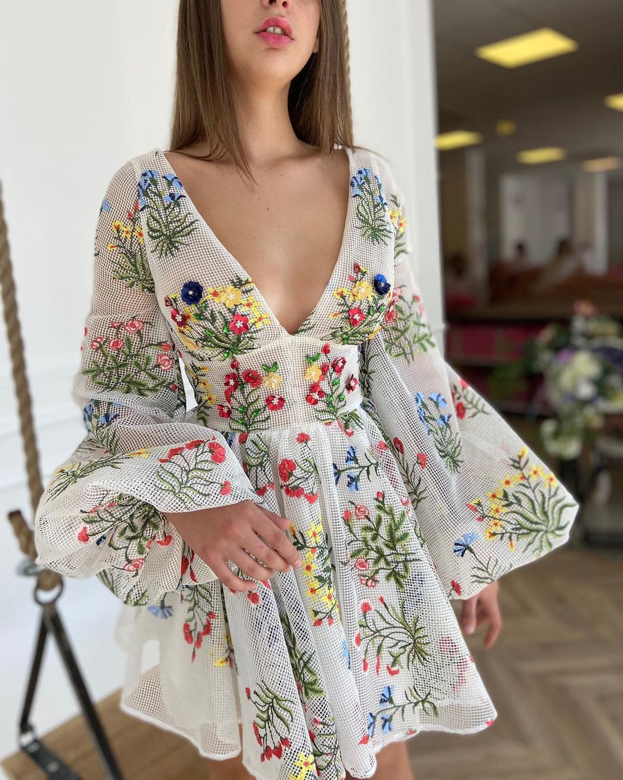 Debbie Dress - Hortensias