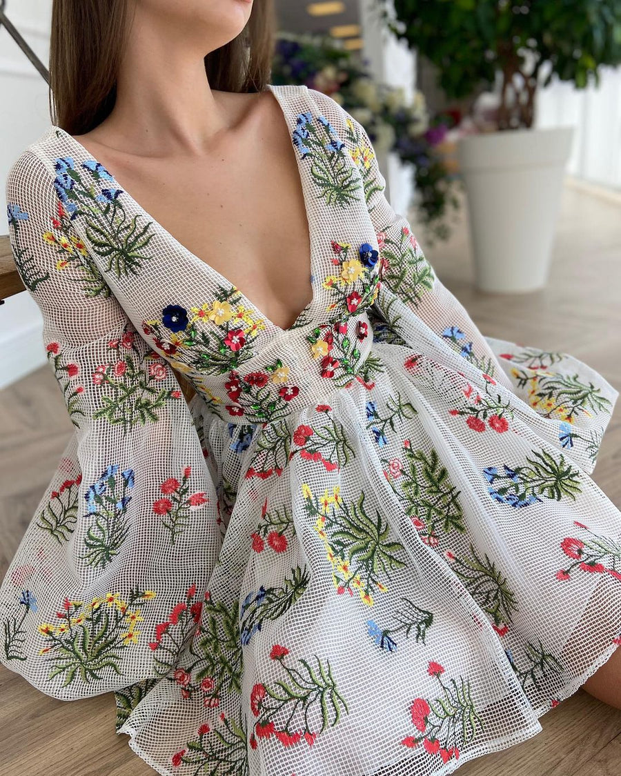Debbie Dress - Hortensias