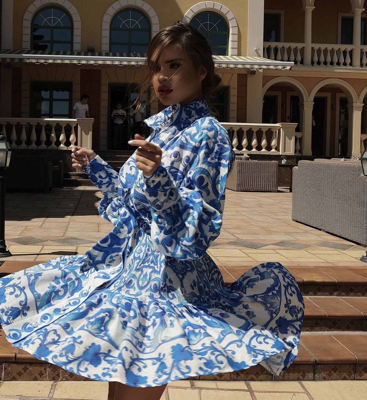 Rosalia Dress - Hortensias