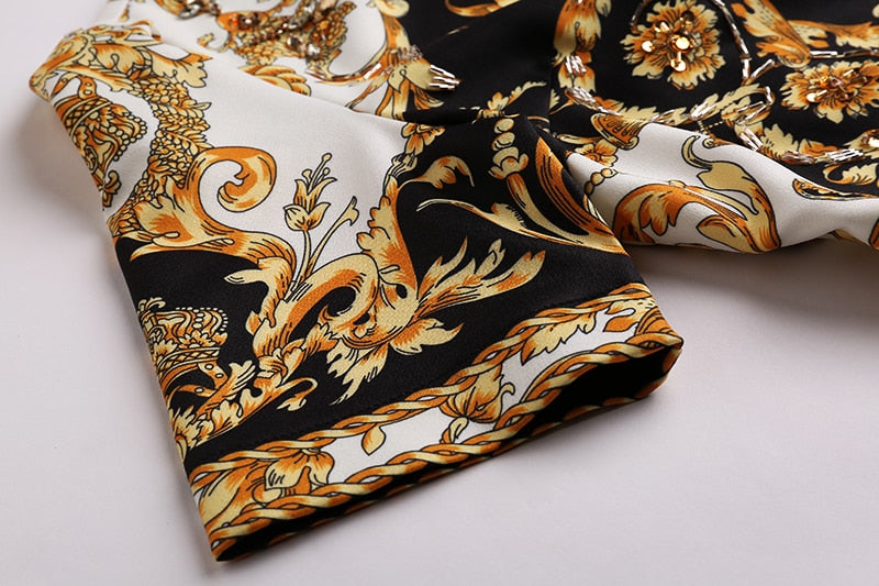 Gold Dress - Hortensias