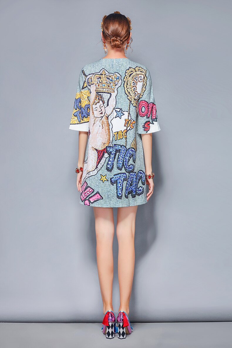Tic Tac Dress - Hortensias