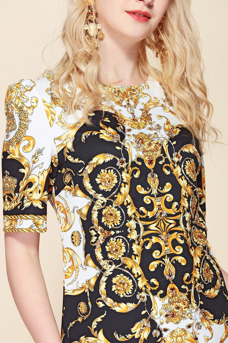 Gold Dress - Hortensias