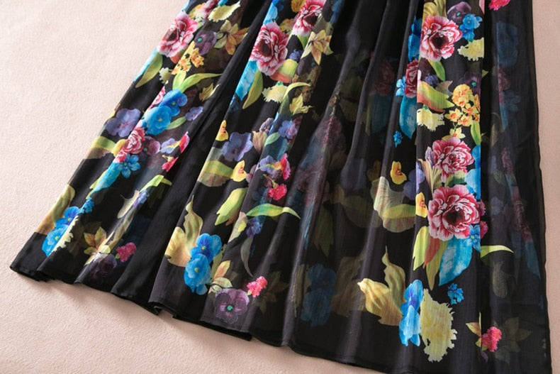 Maxima Dress - Hortensias