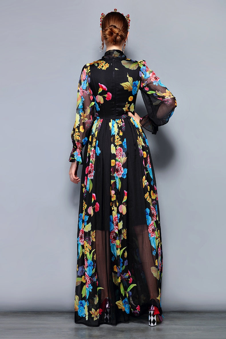Maxima Dress - Hortensias