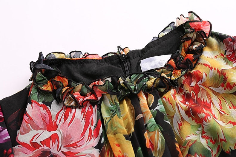 Antonella Dress - Hortensias