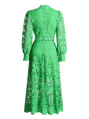 Blossoming Grace Dress - Hortensias