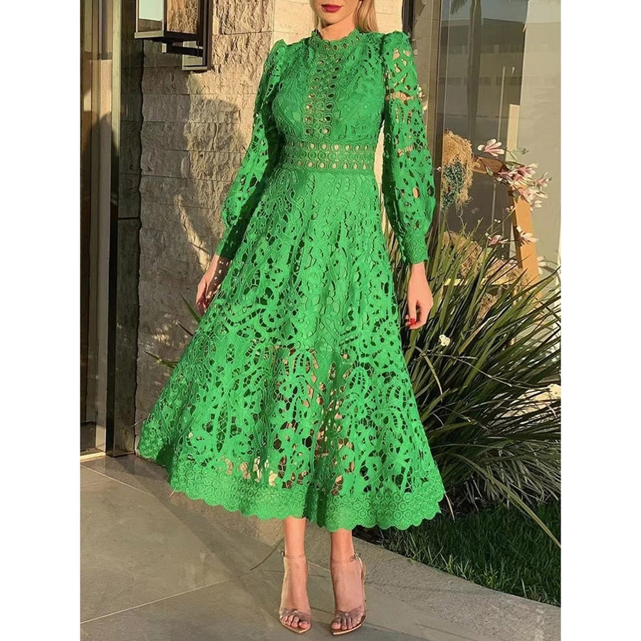 Blossoming Grace Dress - Hortensias