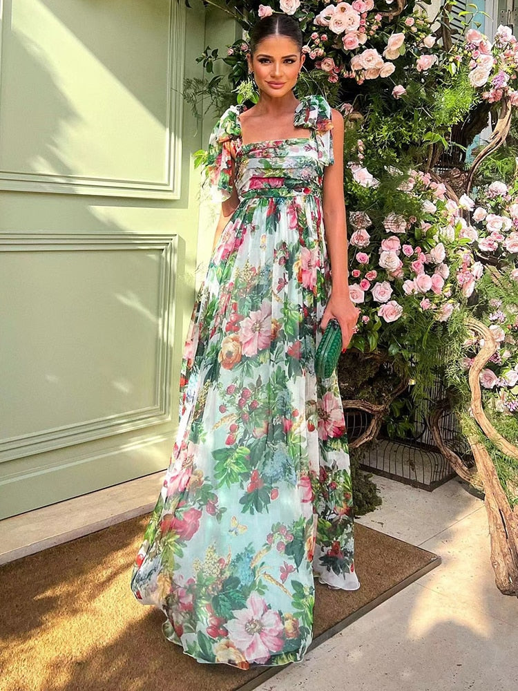 Loretta Dress - Hortensias