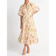 Santorini Dress - Hortensias