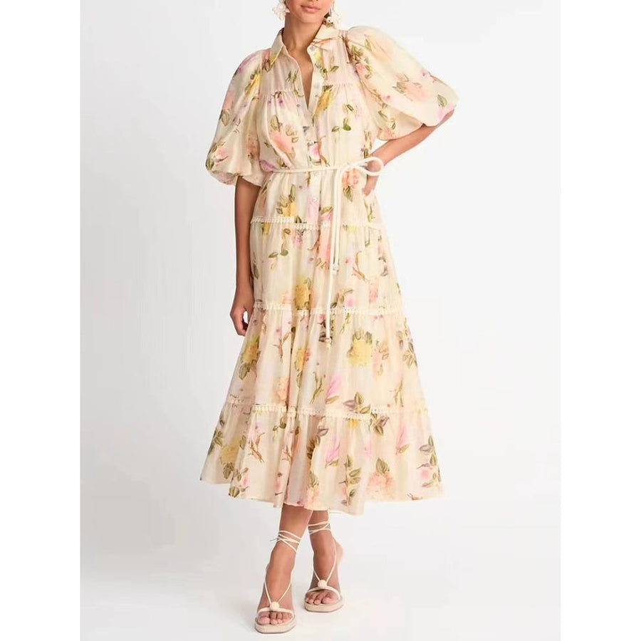Santorini Dress - Hortensias