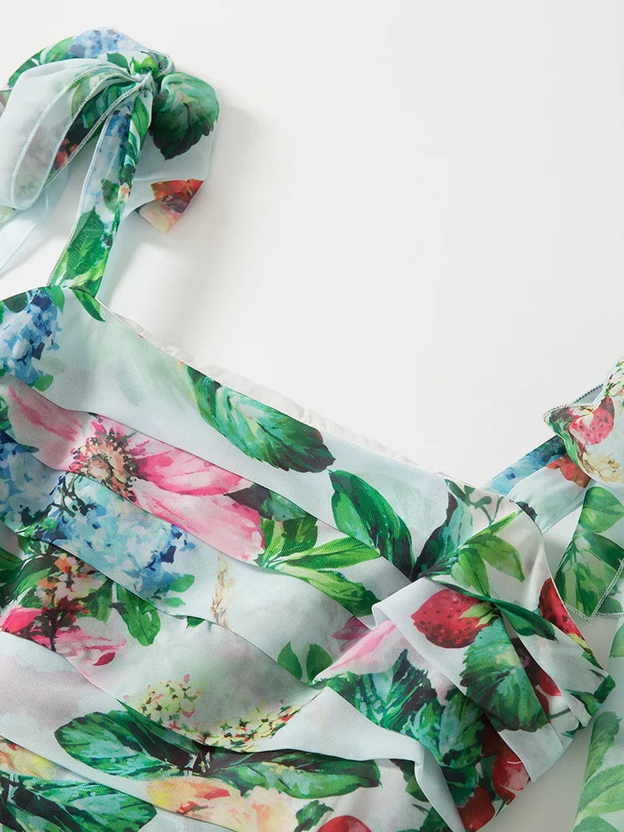 Loretta Dress - Hortensias