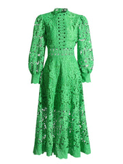Blossoming Grace Dress - Hortensias