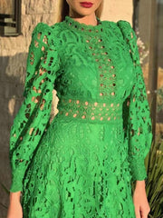 Blossoming Grace Dress - Hortensias
